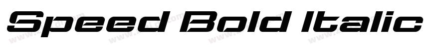 Speed Bold Italic字体转换